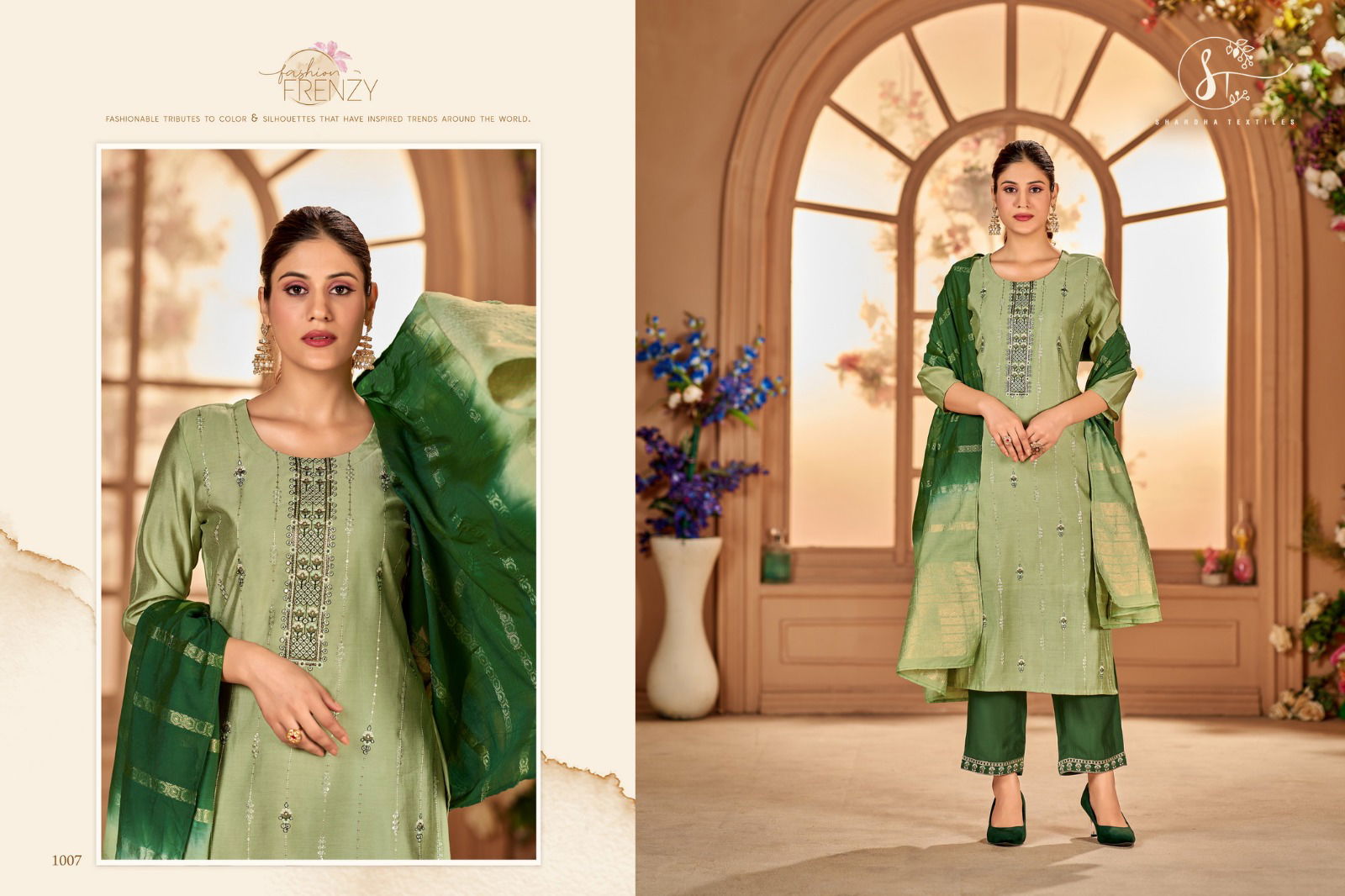 Kizaa Silk 3 By Sharda Readymade Suits Catalog